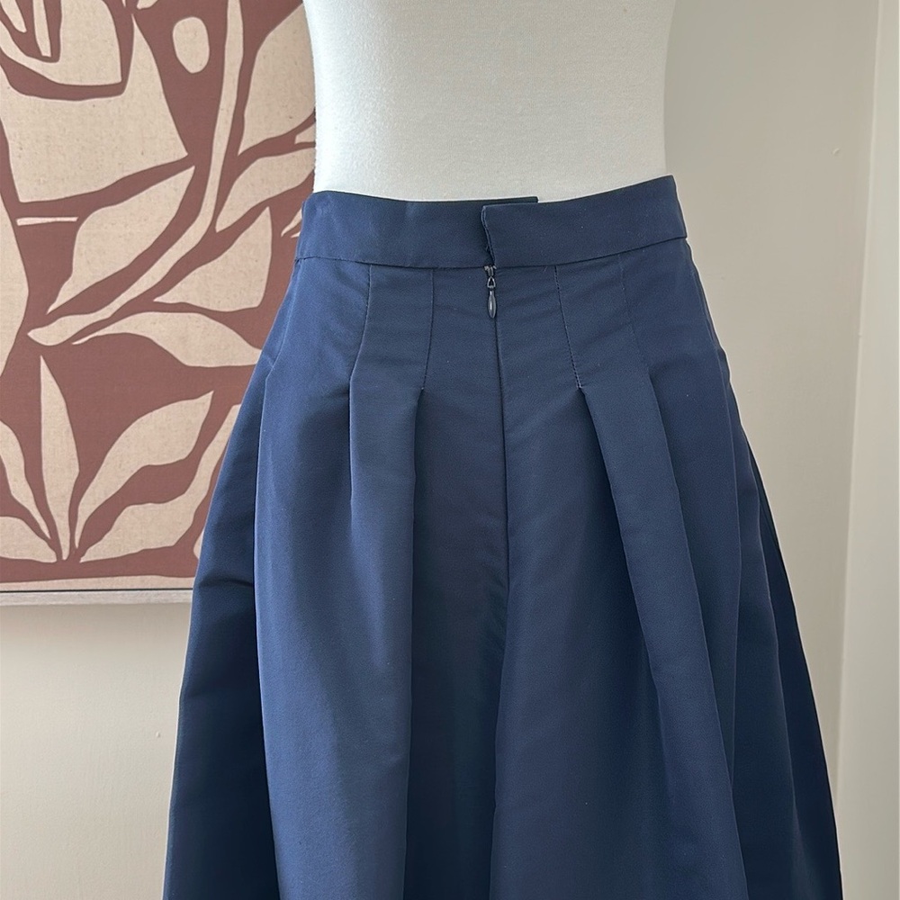 Carolina Herrera High Low Ball Skirt Navy - Picture 6 of 9